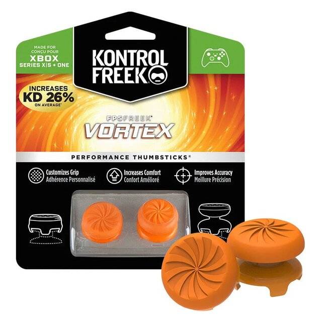 KontrolFreek Vortex Performance Thumbsticks for Xbox Series X|S Orange - 1