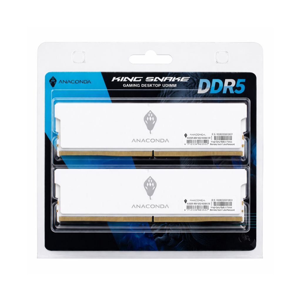 رام Anaconda King Snake DDR5 32GB (2x16GB) 6000MHz أبيض - 1