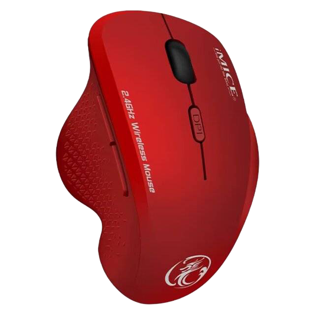 ماوس iMice G6 لاسلكي 1600 DPI أحمر - 1