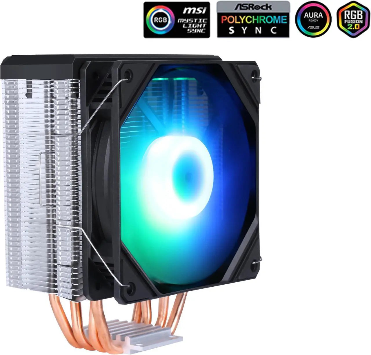 مبرد SAMA KA400D 120mm ARGB 200W TDP أسود - 1