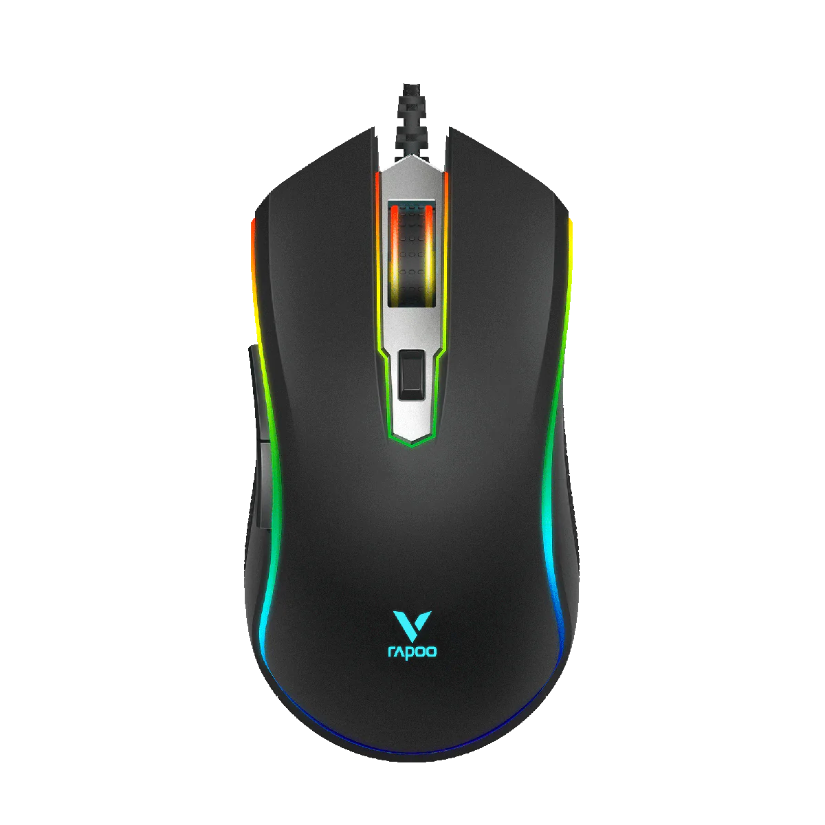 ماوس Rapoo VPRO V25S 6200 DPI سلكي RGB أسود - 1