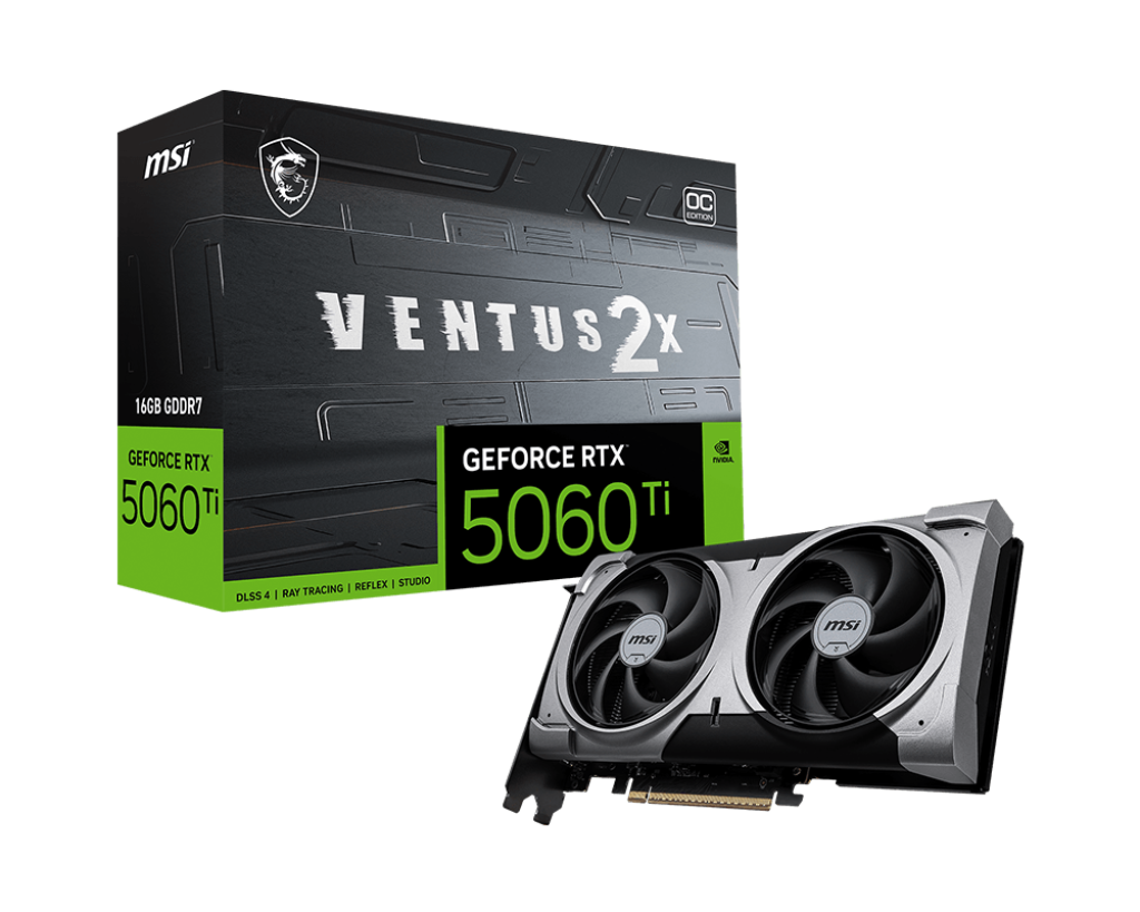 msi Msi Rtx 5060 Ti Oc Plus 16GB black storage: 16gb