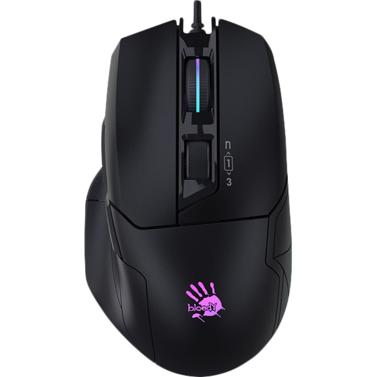 ماوس Bloody W70 Max 10000 DPI سلكي RGB أبيض - 1