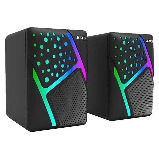 سبيكر Jedel S-527 2.0 6W RGB سلكي أسود - 1