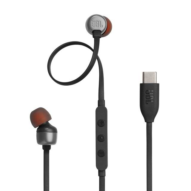 JBL Tune 310C Wired Earphones with Microphone USB-C Black - 1