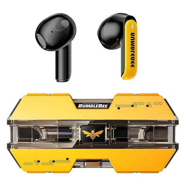 سماعات Transformers TF-T01 TWS بلوتوث 5.4 مع ميكروفون IPX5 أصفر - 1