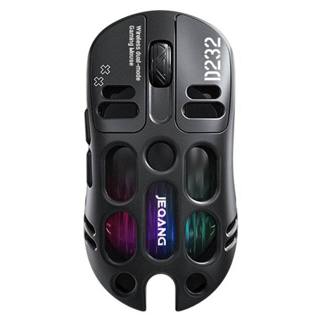 Jeqang JW-D232 Gaming Mouse 12000 DPI Dual-Mode RGB Wireless Black - 1