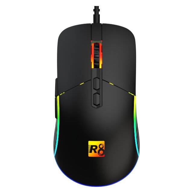 ماوس R8 G202 7200 DPI USB RGB أسود - 1