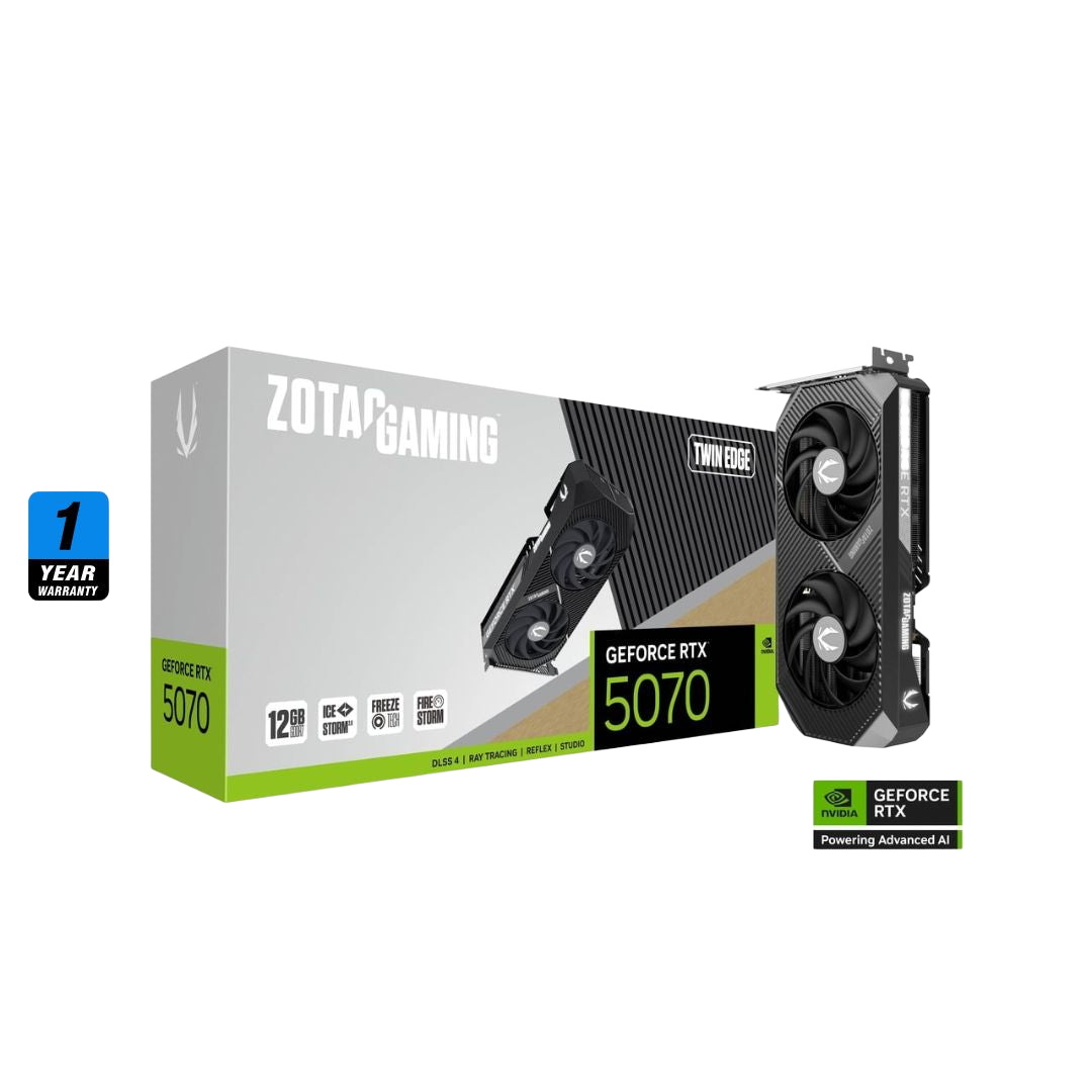 ZOTAC GAMING GeForce RTX 5070 12GB GDDR7 Twin Edge - 1