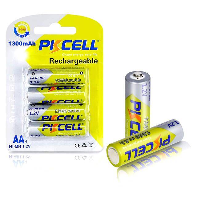 Pkcell Ni-MH Battery 1300mAh 2W 4-Pack - 1