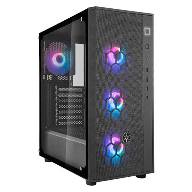 كيس SilverStone Fara R1 V2 Mid-Tower ATX أسود زجاج مقوى - 1