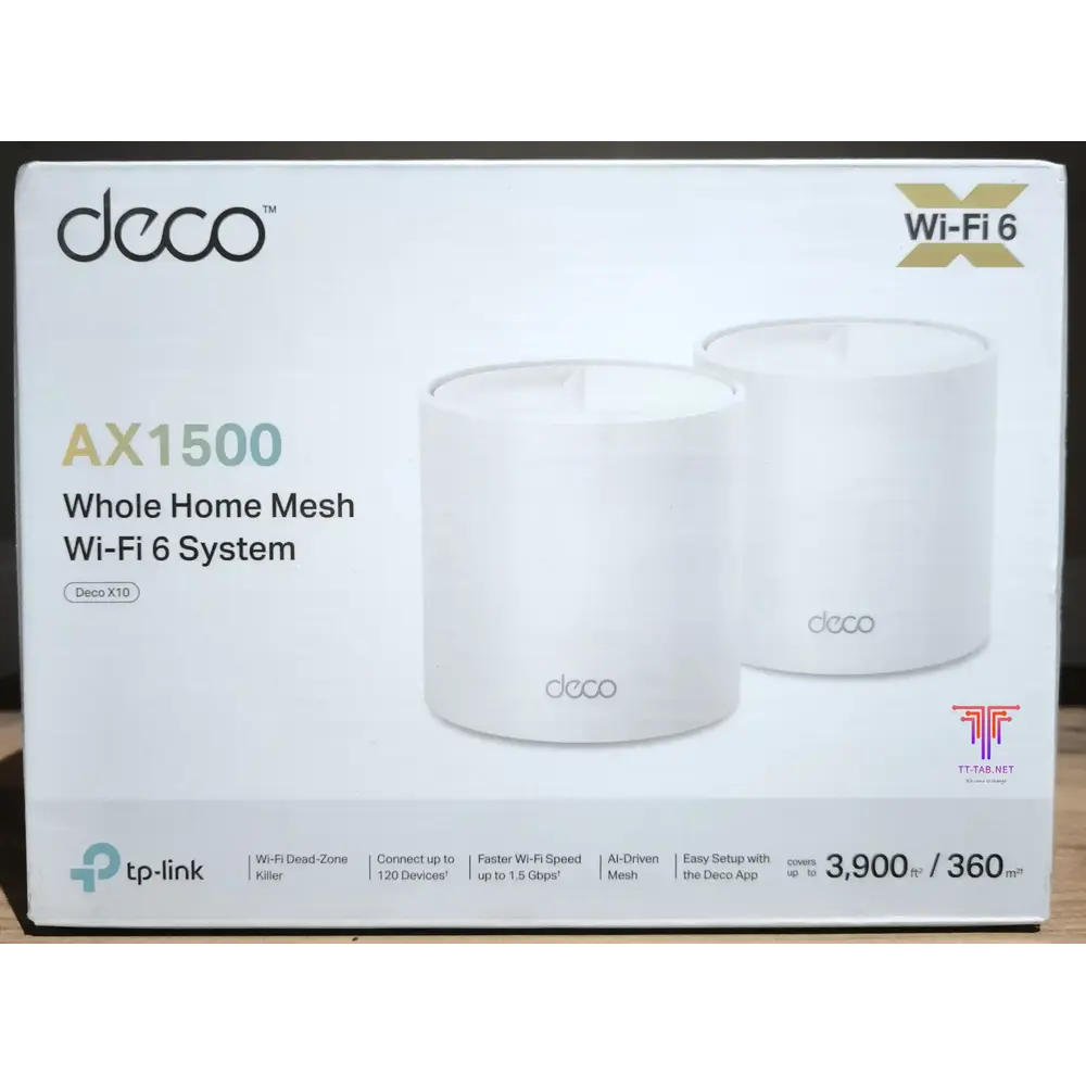 TP-Link Deco X10 AX1500 Dual-Band WiFi 6 Mesh System (2-Pack) - 1