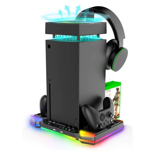 جويستيك Ipega PG-XBX028S Series X سلكي RGB حامل تبريد عمودي - 1