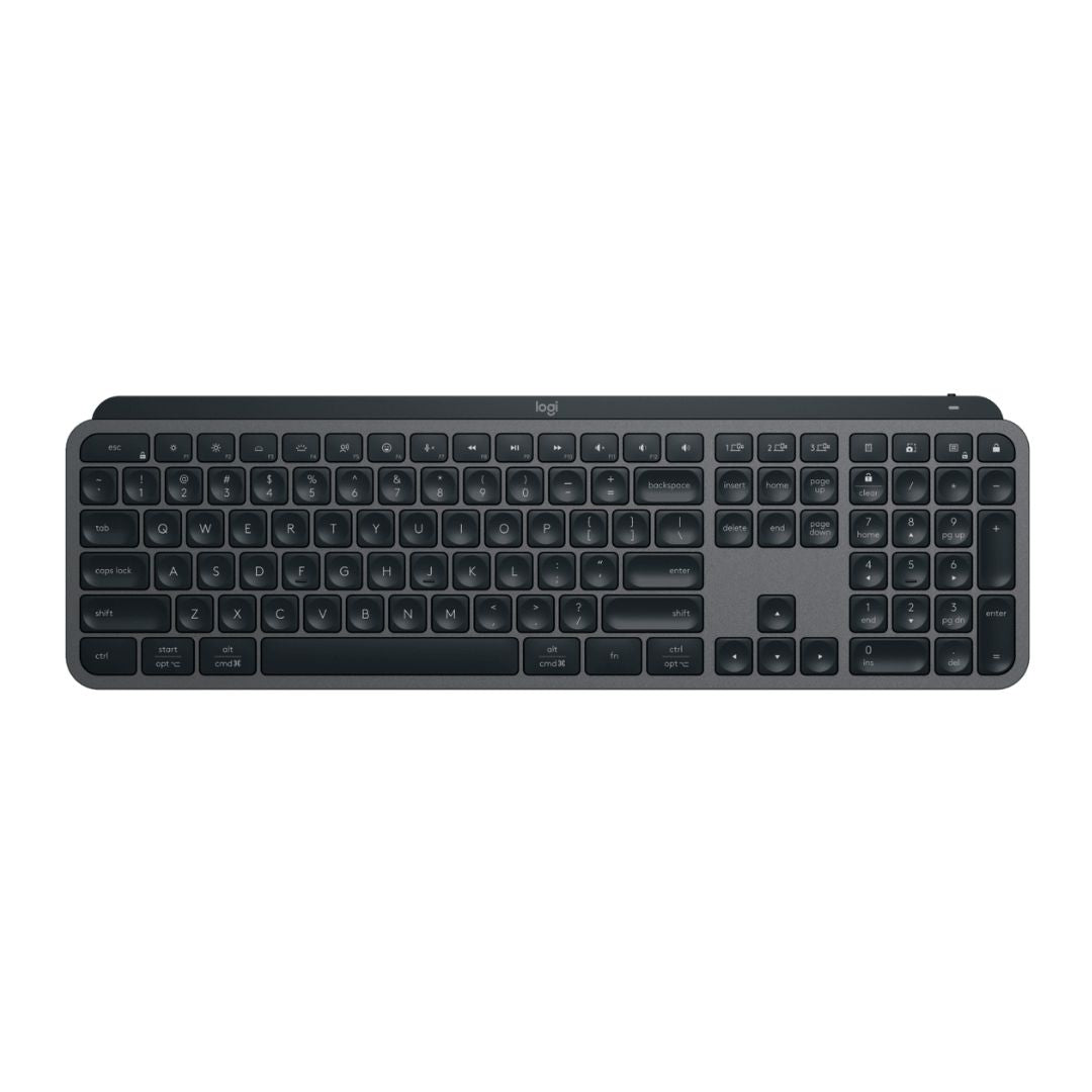 Logitech MX Keys S Full-Size Scissor Keyboard Graphite Wireless BT/Logi Bolt - 1