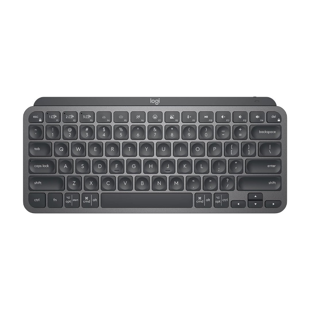 Logitech MX Keys Mini 75% Bluetooth Backlit Scissor Keyboard Graphite - 1