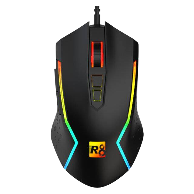 R8 G203 Wired Gaming Mouse 8000 DPI RGB Black - 1
