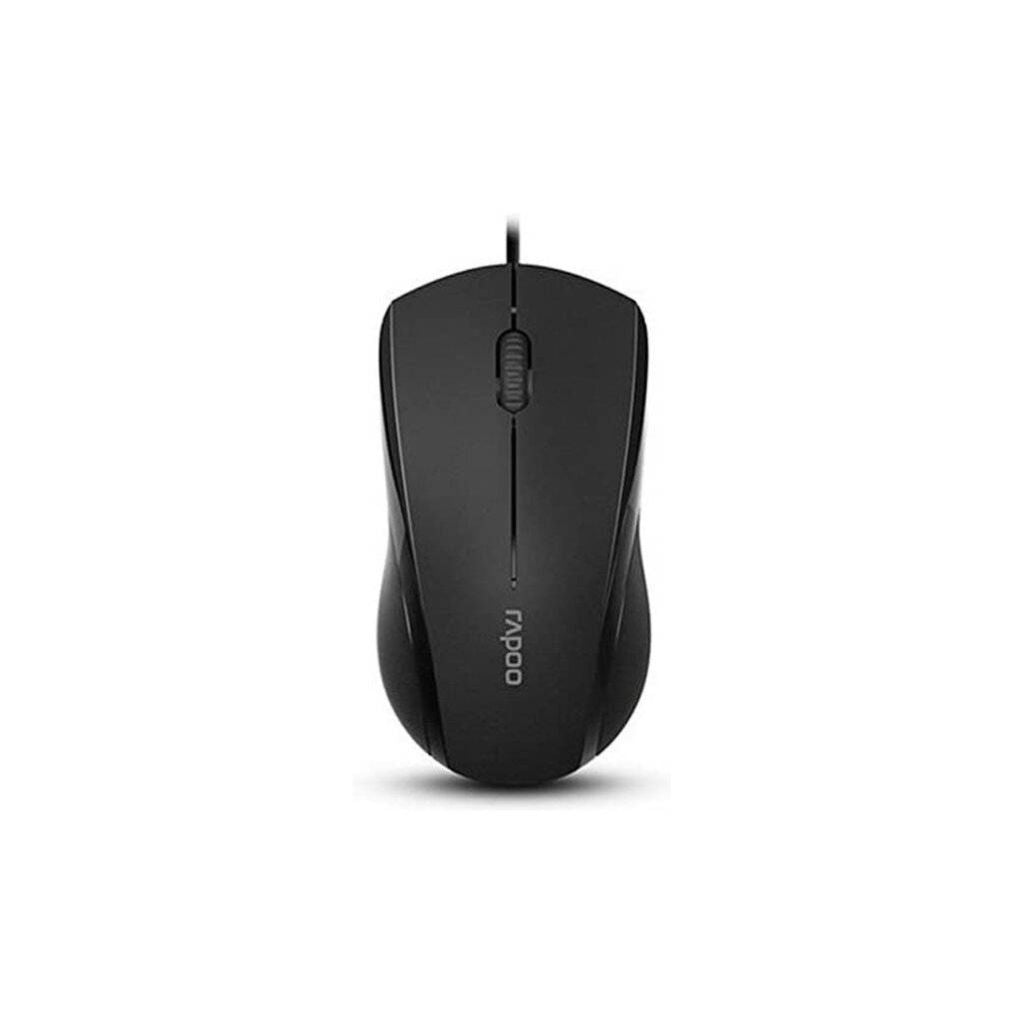 ماوس Rapoo N200 1600 DPI سلكي أسود - 1