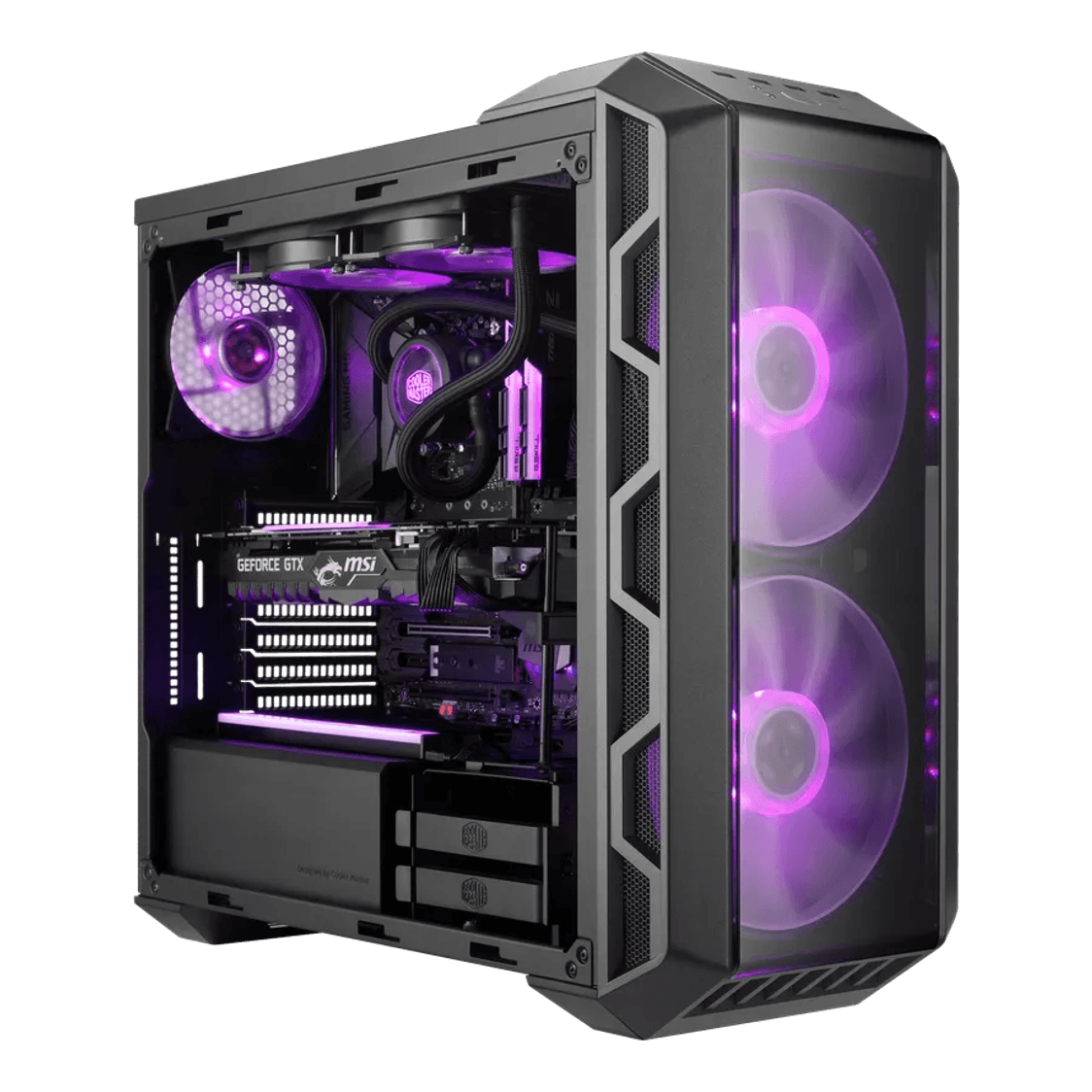 Cooler Master MasterCase H500 Mid-Tower ATX Case Iron Grey - 1