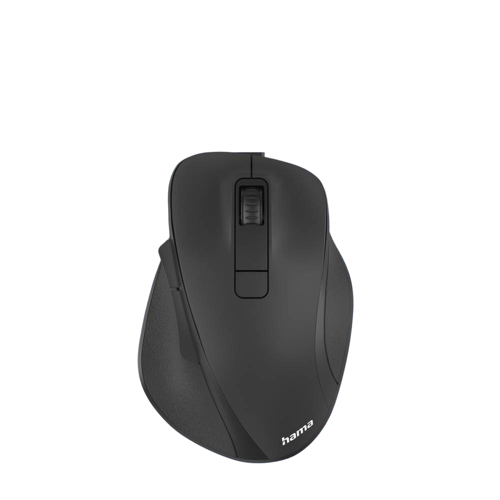 Hama MW-500 Rechargeable Wireless Optical Ergonomic Mouse - Black - 1
