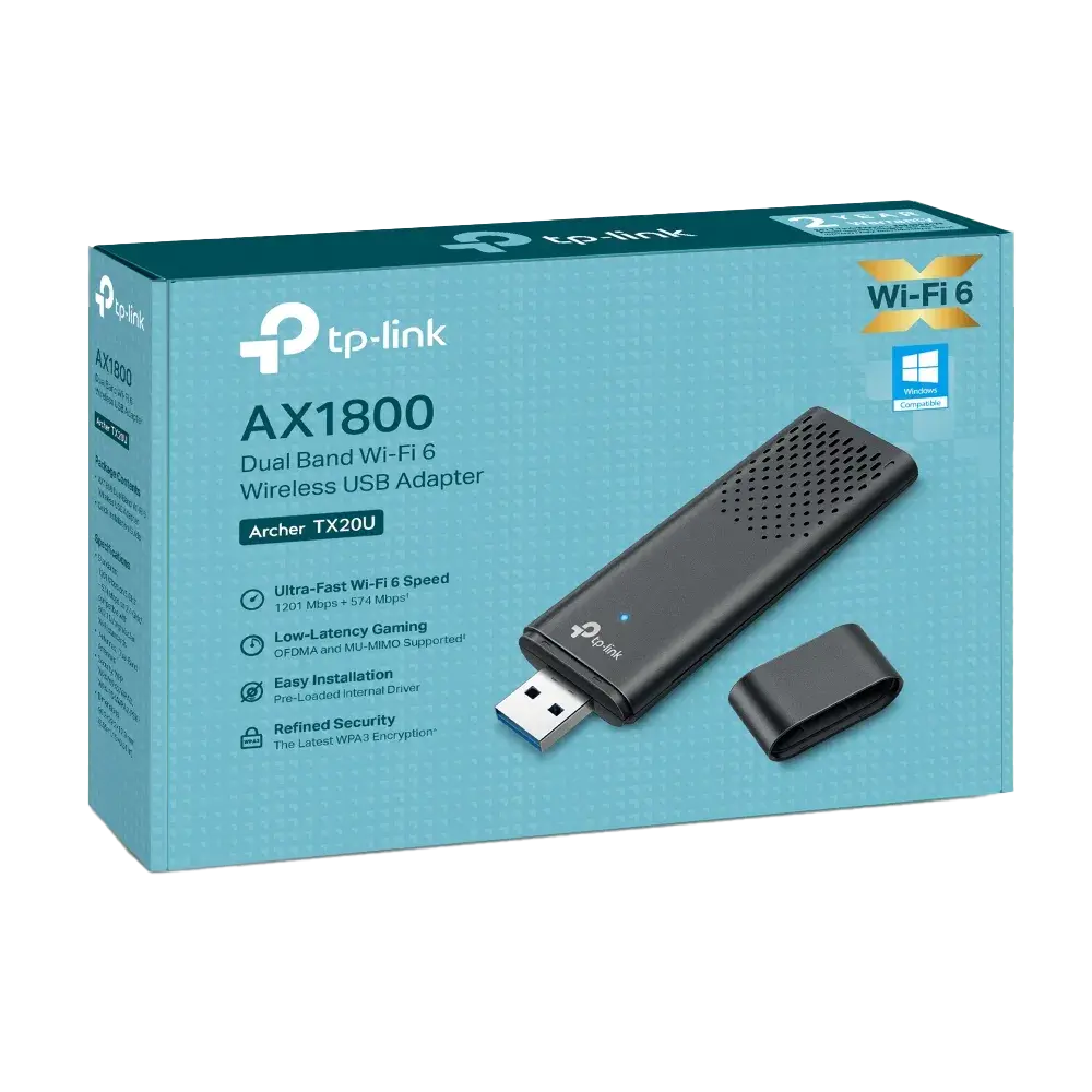 محول TP-Link Archer TX20U USB 3.0 AX1800 واي فاي - 1