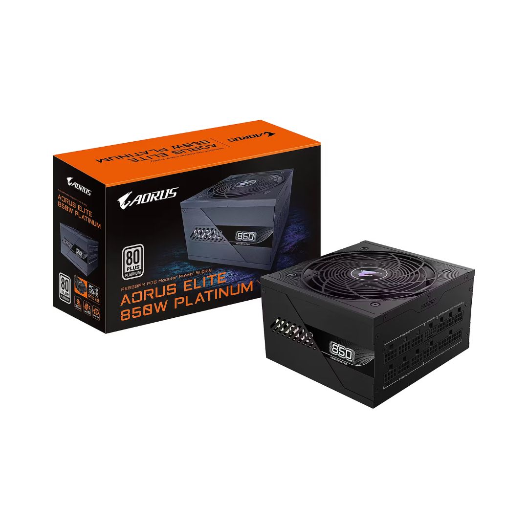 Gigabyte Aorus Elite GP-AE850PM 850W 80+ Platinum Fully Modular PSU Black - 1
