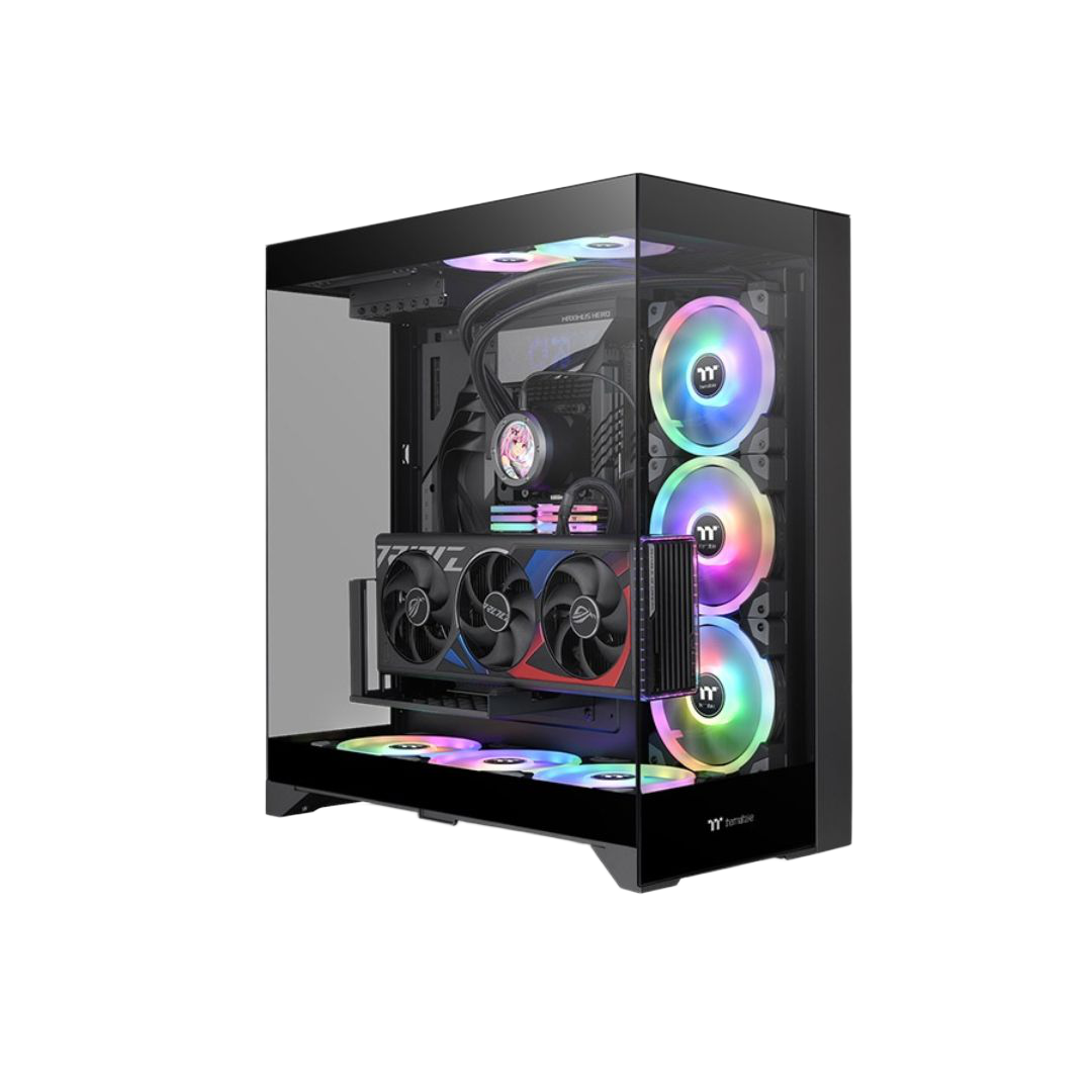 Thermaltake CTE E550 TG Mid-Tower ATX Case Black Tempered Glass - 1