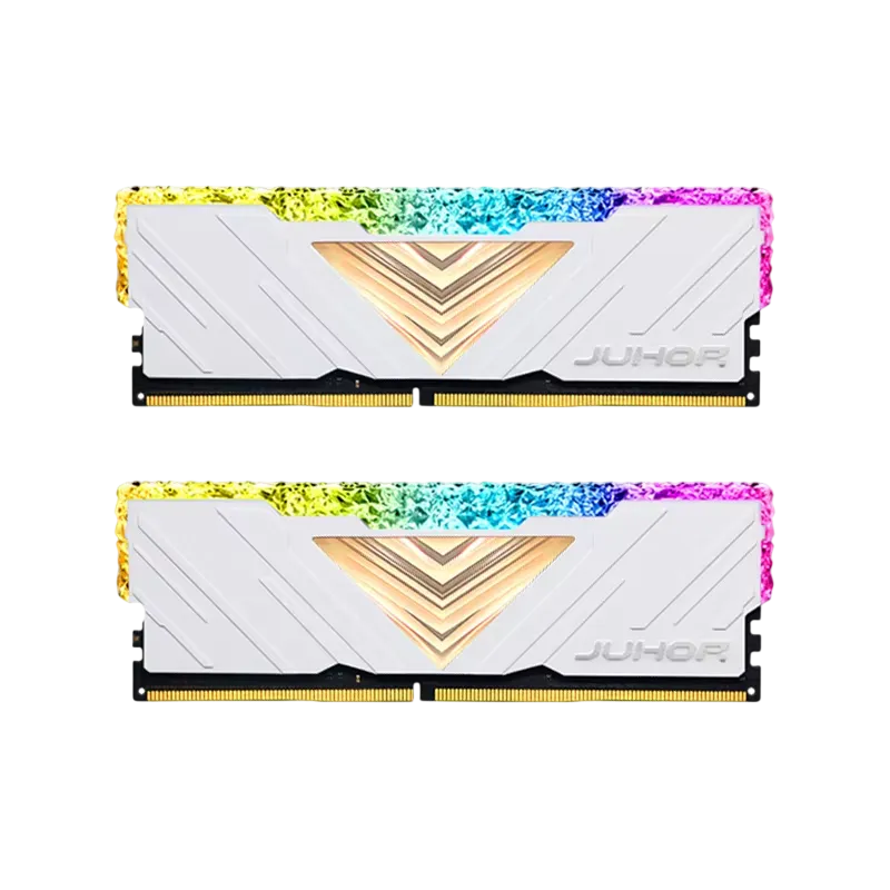 Juhor DDR4 16GB (2x8GB) 3200MHz RGB White Memory - 1