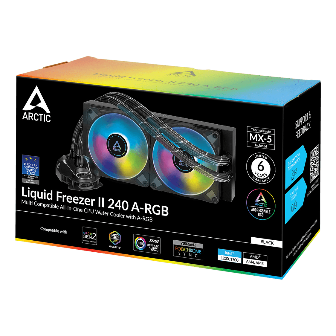 Arctic Liquid Freezer II 240mm AIO Liquid Cooler ARGB - 1