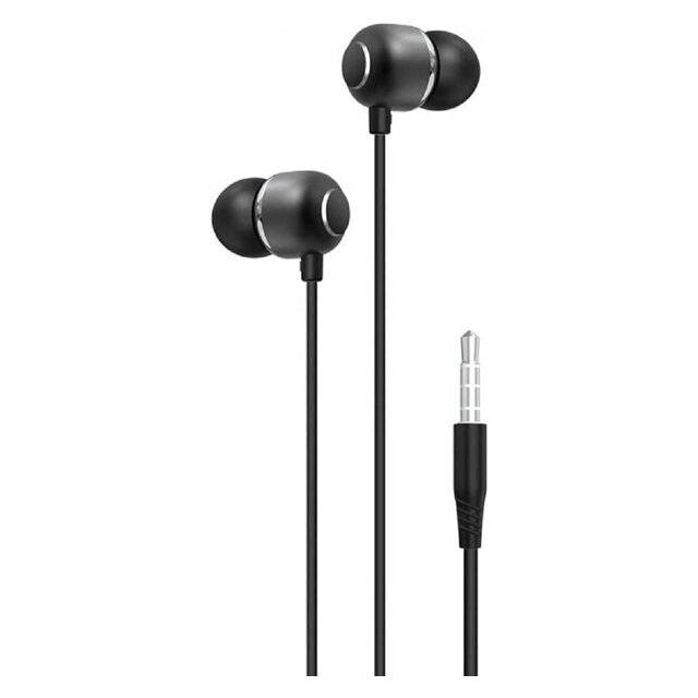 XO EP26 In-Ear Wired Earphones with Microphone 3.5mm Black - 1
