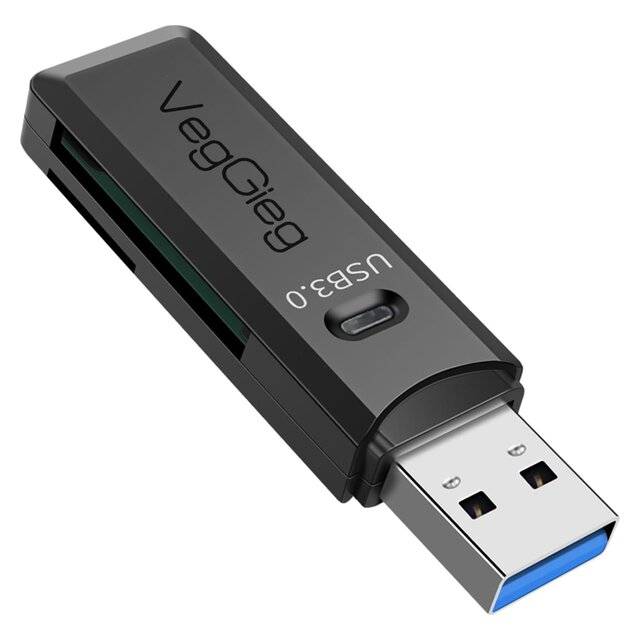 VegGieg V-C302 2-Port USB 3.2 USB Hub Black - 1
