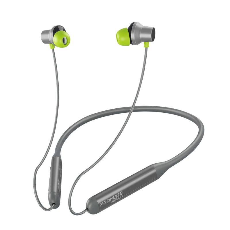 سماعات Promate Velcon Neckband Bluetooth 5.0 ANC 13mm 35H أسود - 1