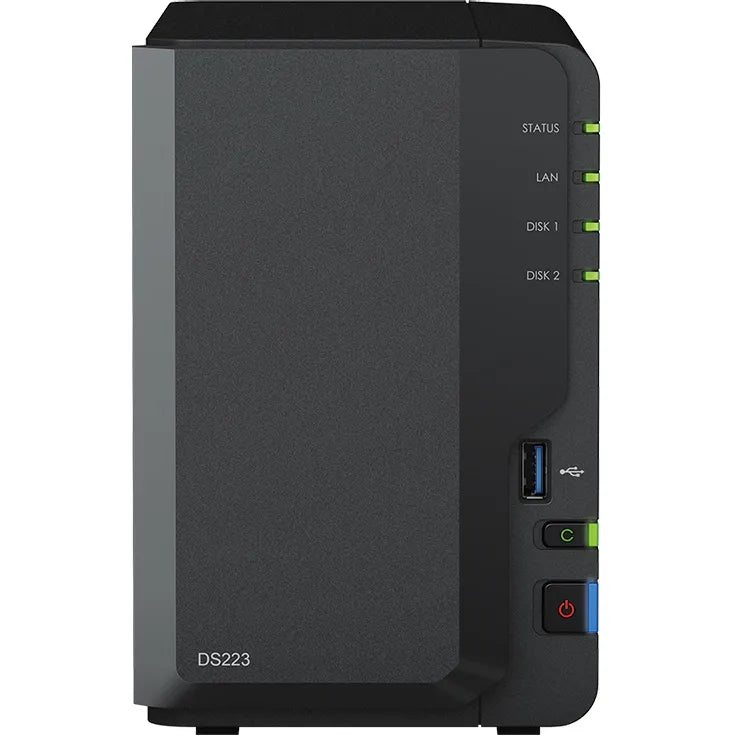 Synology DiskStation DS223 2-Bay NAS 2GB DDR4 1.7GHz 1GbE - 1