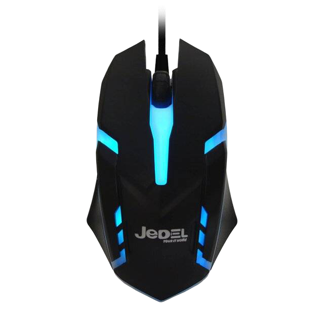 Jedel M66 Wired Optical Mouse 1000 DPI Black - 1