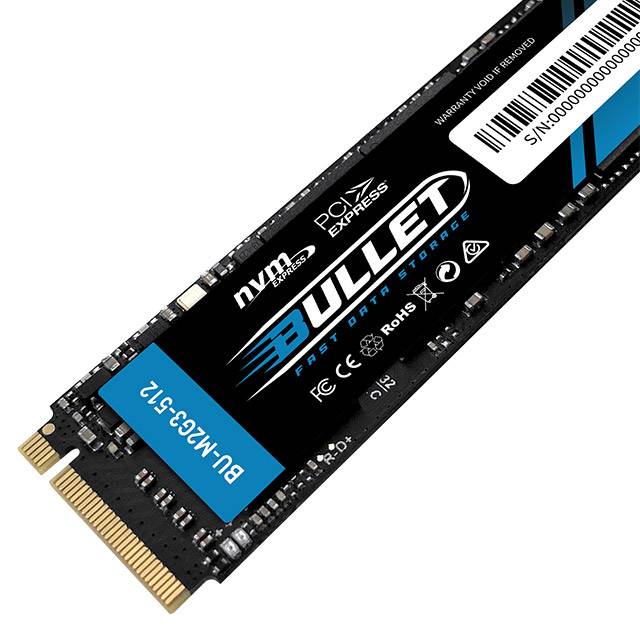 Bullet 512GB NVMe M.2 PCIe Gen3x4 Internal SSD - 1