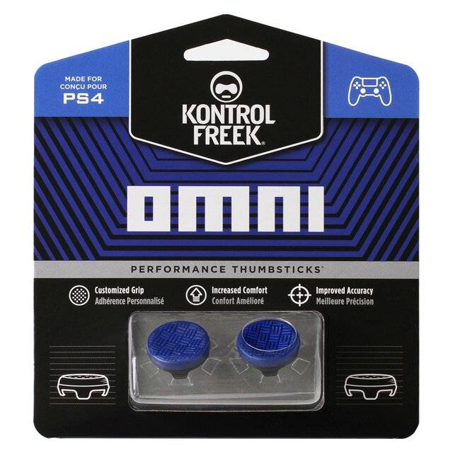 KontrolFreek Omni Performance Thumbsticks for PS5/PS4 Blue - 1