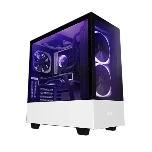 NZXT H510 Elite Mid-Tower Case White Tempered Glass - 1