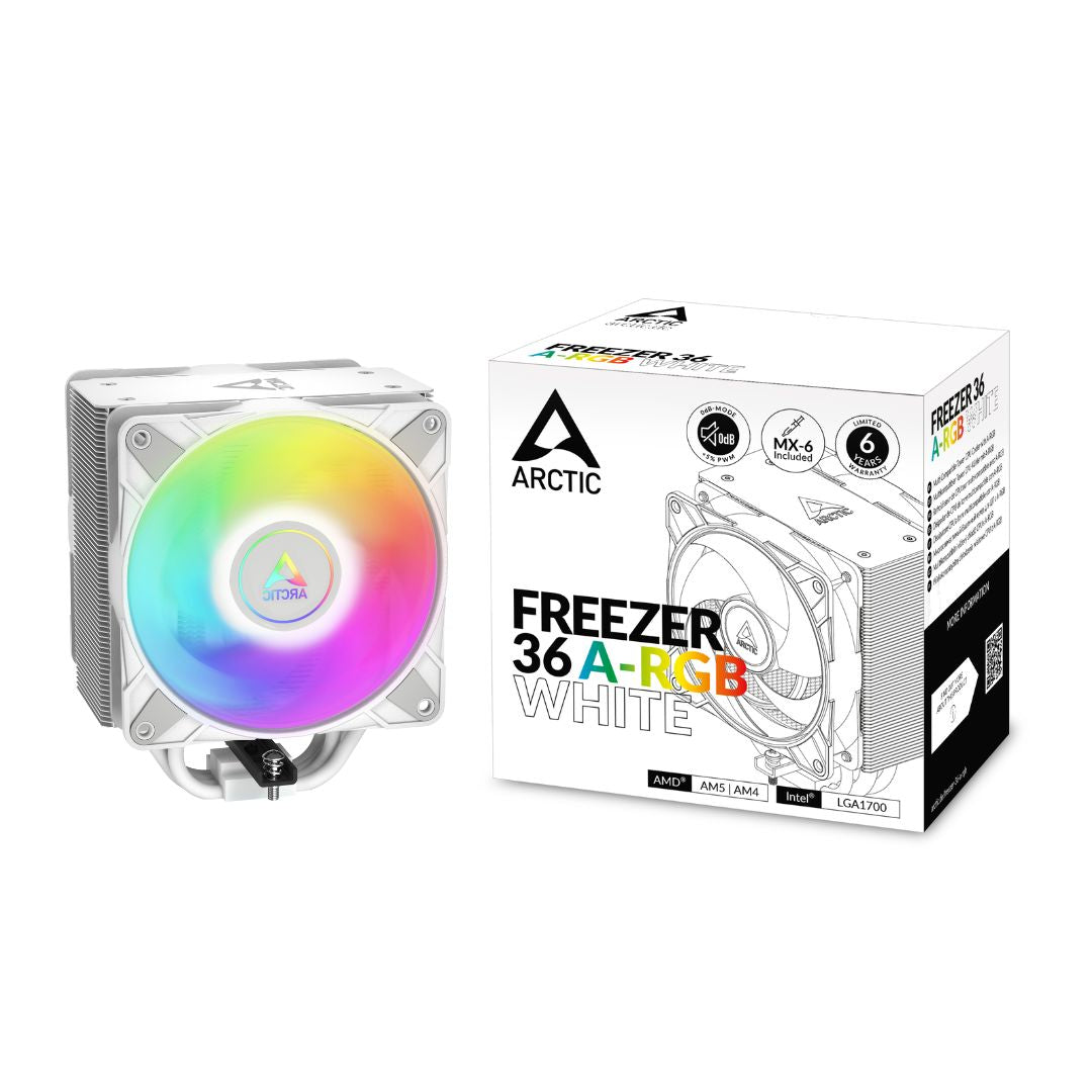 مبرد Arctic Freezer 36 مبرد هوائي 120mm أبيض ARGB 220W - 1