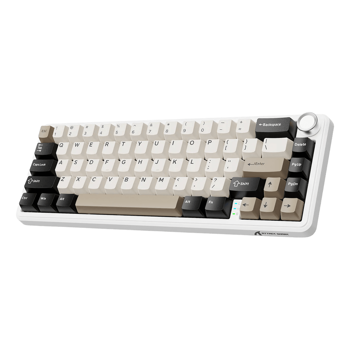 Attack Shark X66 60% Mechanical Wireless Keyboard RGB White - 1