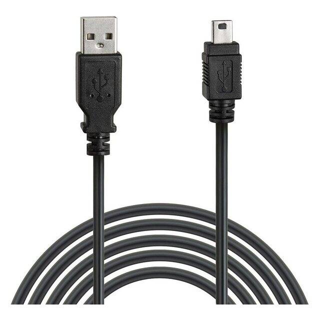 كيبل PlayStation USB-A إلى Mini USB 9.5m أسود - 1