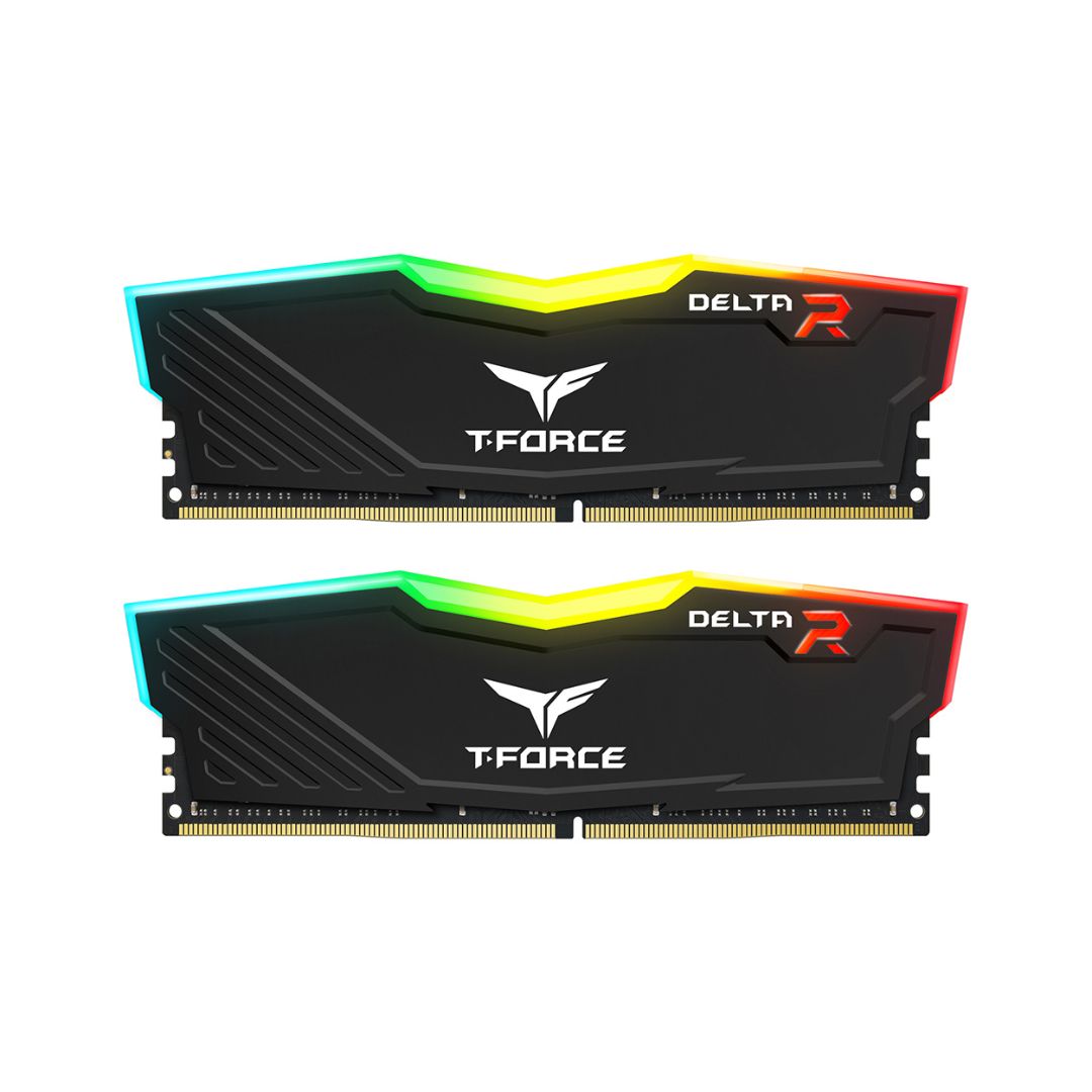 رام Team Group T-Force Delta RGB DDR4 16GB (2x8GB) 4000MHz أسود - 1