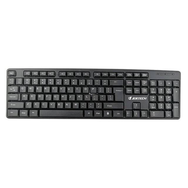 كيبورد Jertech K328 فول سايز USB أسود - 1