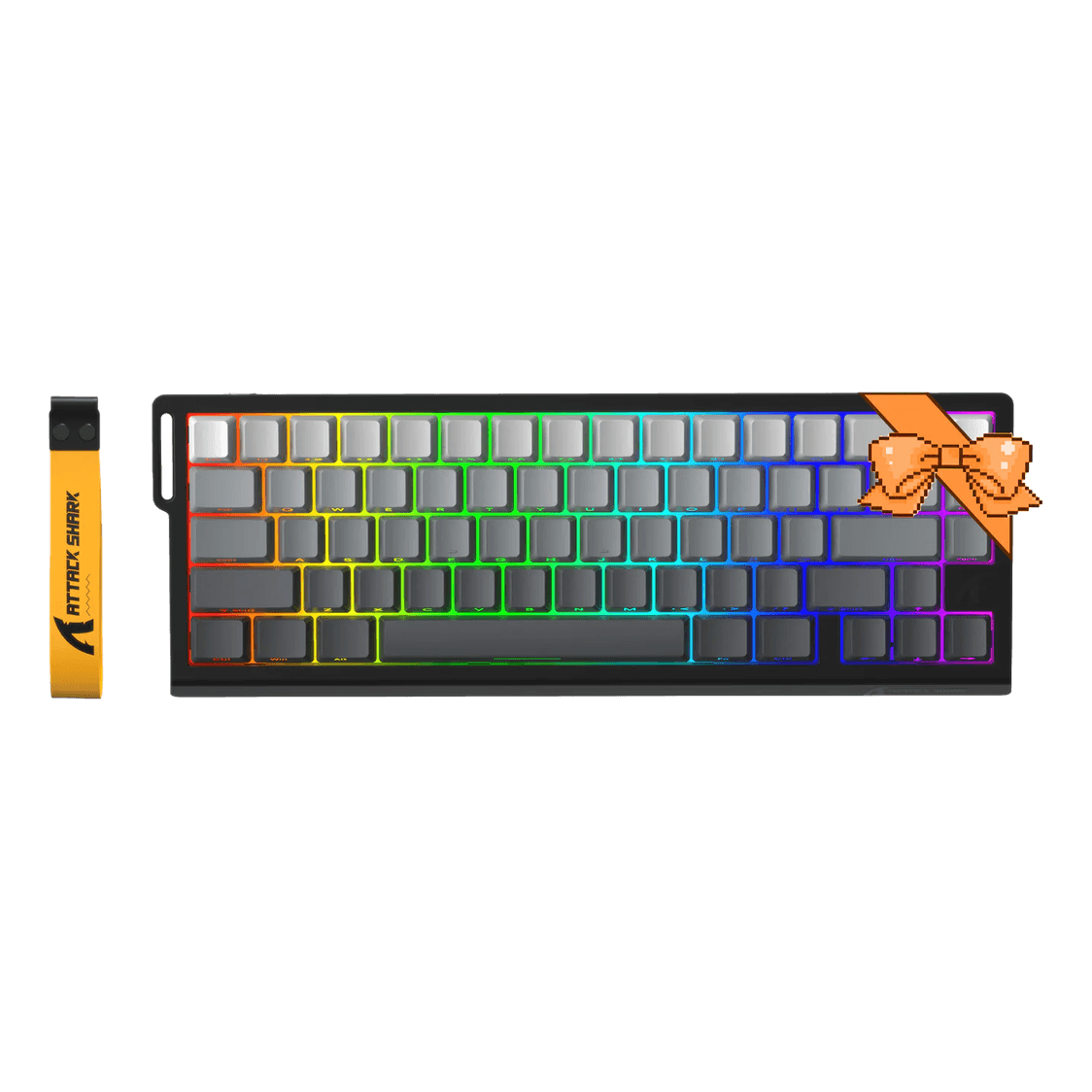 كيبورد Attack Shark X68 HE 65% ميكانيكي سلكي 8000Hz RGB أسود متدرج - 1