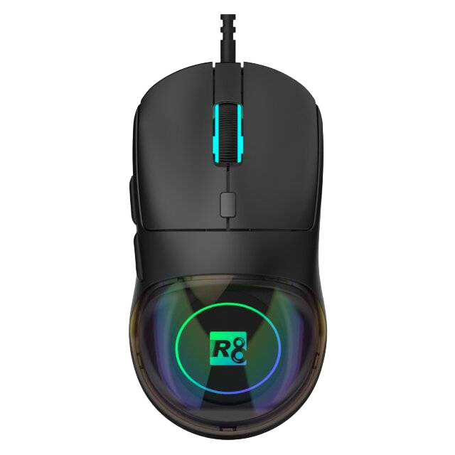 R8 G205 Wired Gaming Mouse 2400 DPI RGB Black - 1
