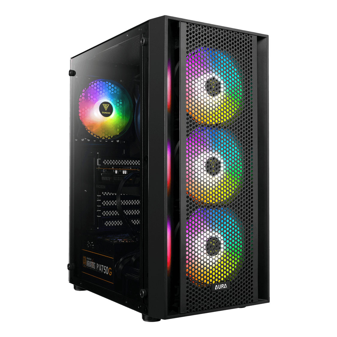 Gamdias AURA GC2 Mid-Tower Case ATX Micro-ATX Mini-ITX ARGB - 1