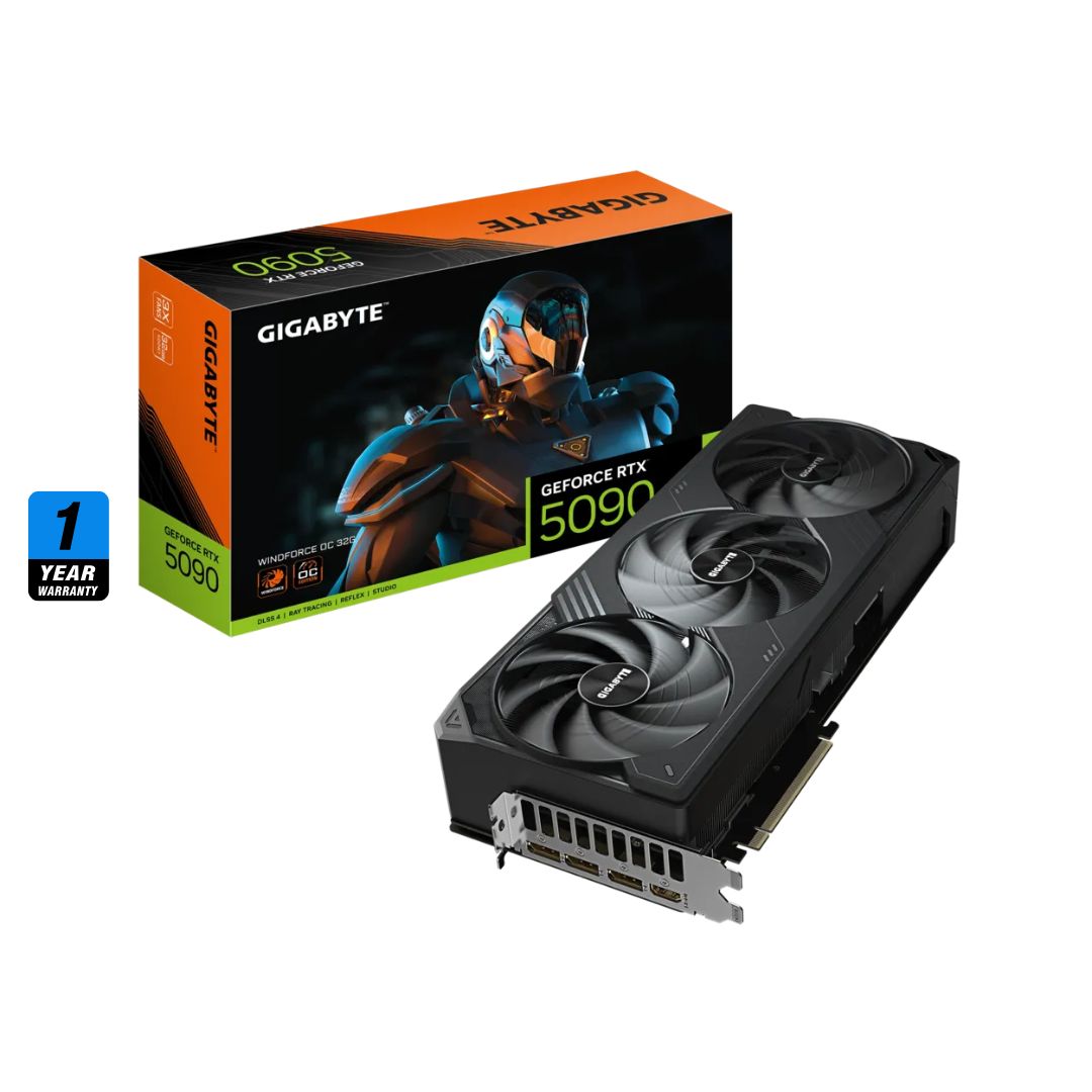 كارت شاشة Gigabyte Windforce GeForce RTX 5090 32GB GDDR7 OC - 1