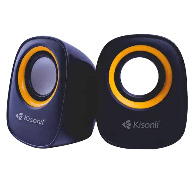 Kisonli V360 Portable USB Mini Speaker - Orange - 1