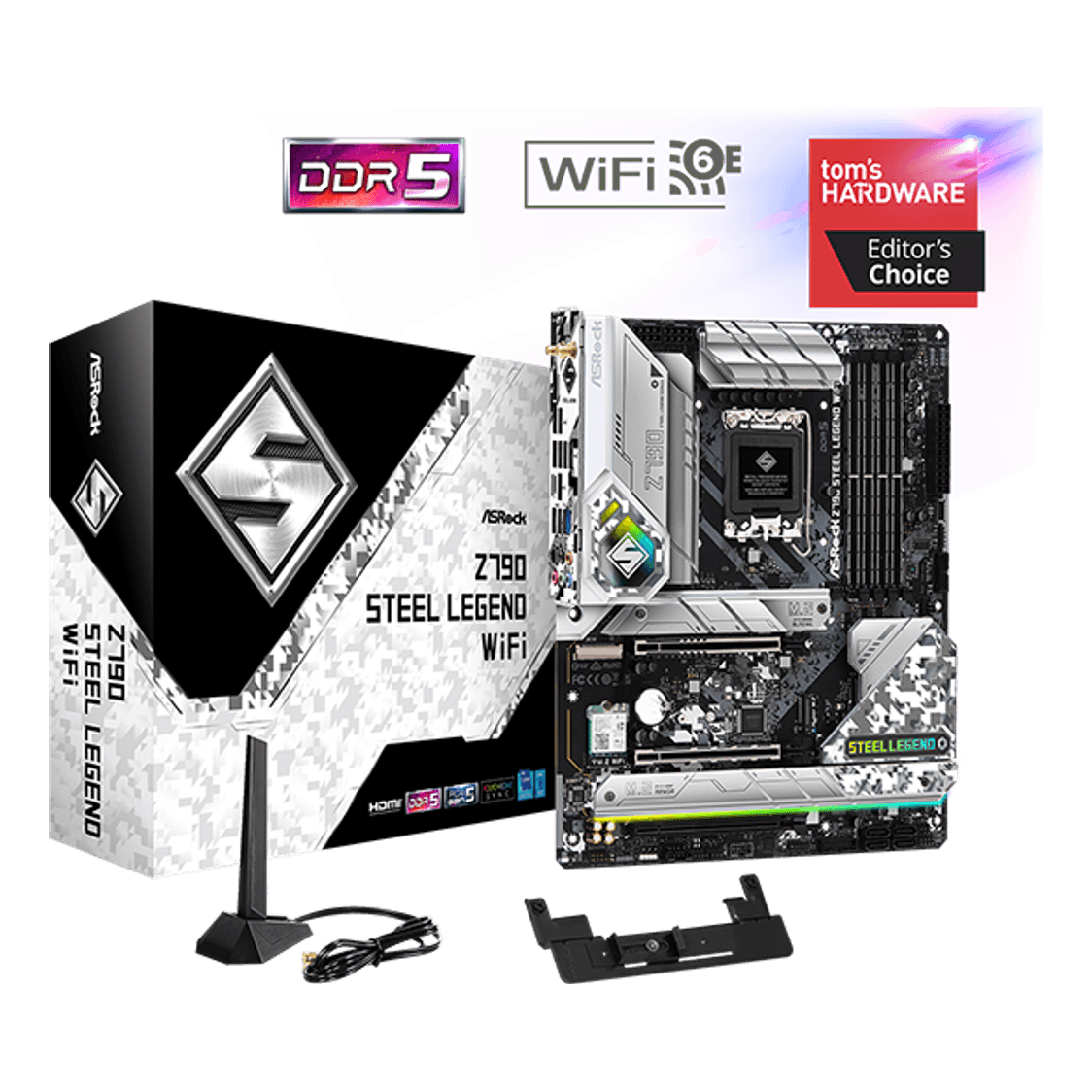 ASRock Steel Legend Z790 LGA1700 ATX Motherboard DDR5 WiFi - 1