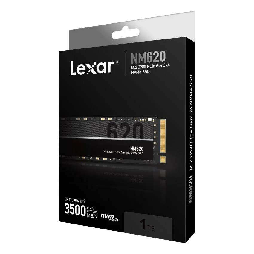 Lexar NM620 1TB NVMe M.2 PCIe 3.0 Internal SSD - 1
