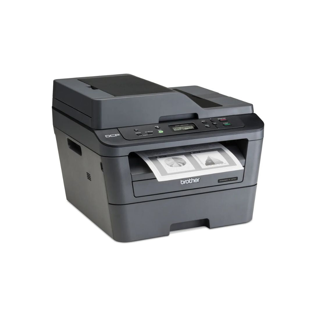 Brother DCP-L2540DW Monochrome 3-in-1 Laser Printer with WiFi, Ethernet, USB - 1