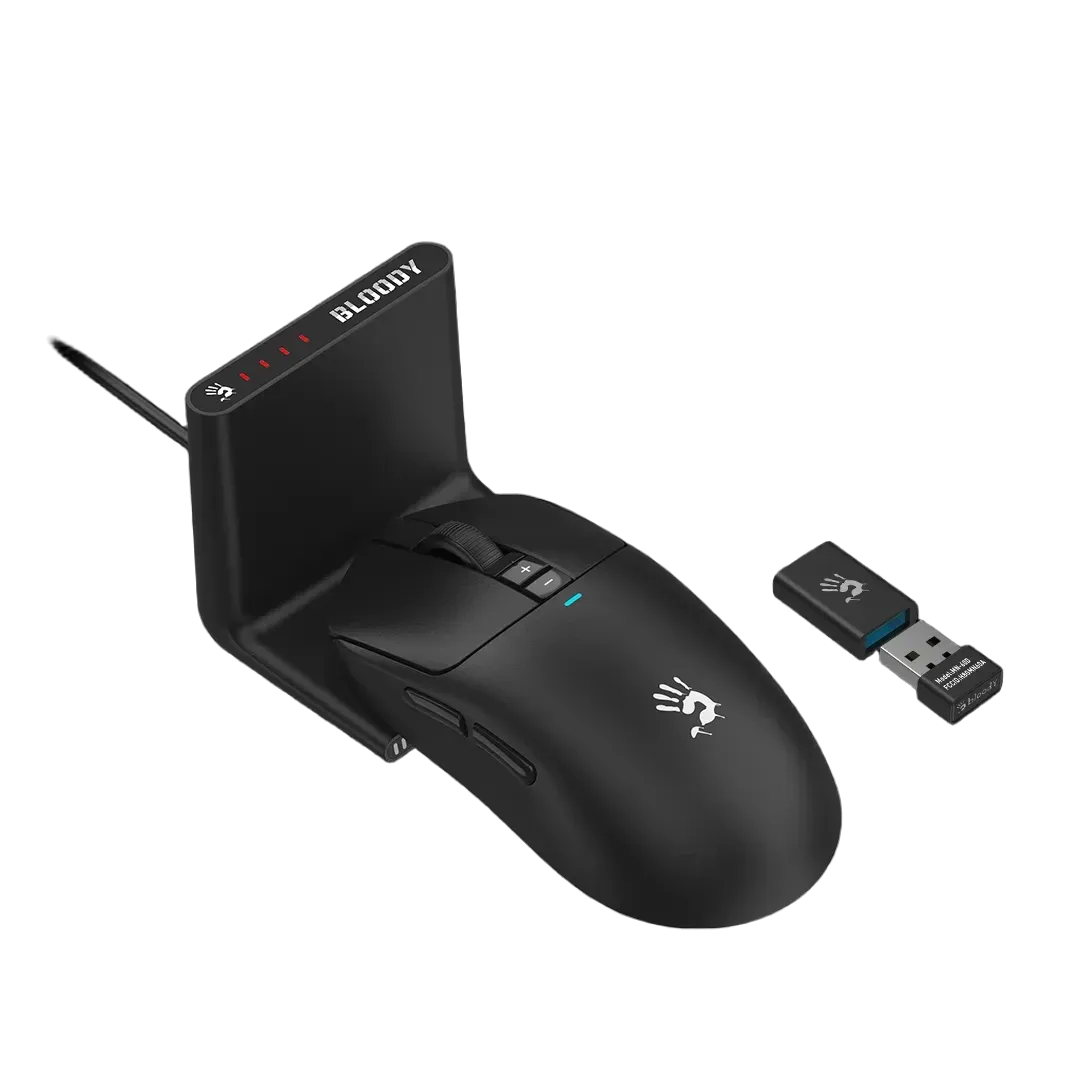 ماوس Bloody R72 Duo Pro 26000 DPI Dual-Mode Wireless أسود - 1